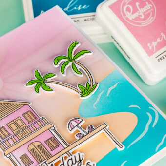 PinkFresh Studio | Dreamy Coastal Scenes with the New Coastal Paradise Suite. Video