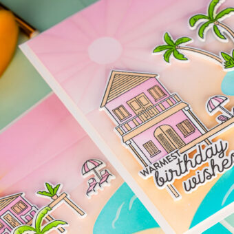 PinkFresh Studio | Dreamy Coastal Scenes with the New Coastal Paradise Suite. Video
