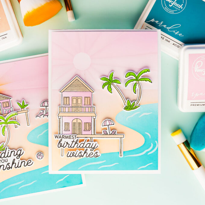 PinkFresh Studio | Dreamy Coastal Scenes with the New Coastal Paradise Suite. Video