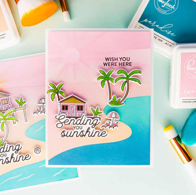 PinkFresh Studio | Dreamy Coastal Scenes with the New Coastal Paradise Suite. Video