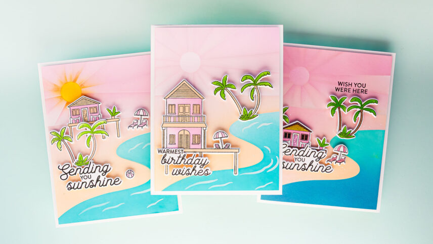 PinkFresh Studio | Dreamy Coastal Scenes with the New Coastal Paradise Suite. Video