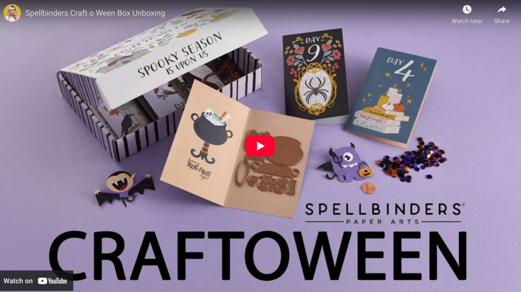 13 Days of Crafty Halloween: A New Spellbinders Surprise Box! Video