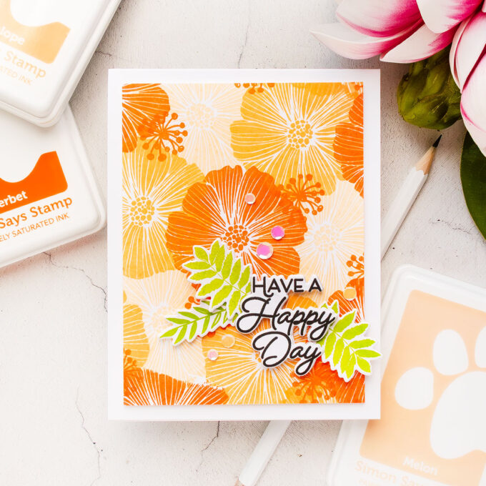 Simon Says Stamp | Monochromatic Floral Backgrounds — A Fresh Twist on a Favorite Technique