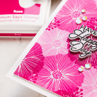 Simon Says Stamp | Monochromatic Floral Backgrounds — A Fresh Twist on a Favorite Technique