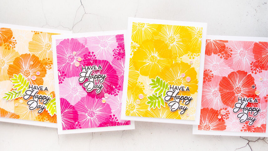 Simon Says Stamp | Monochromatic Floral Backgrounds — A Fresh Twist on a Favorite Technique