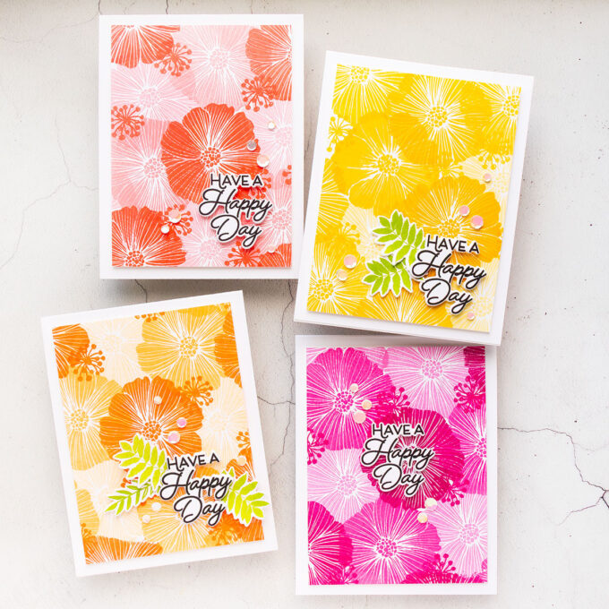 Simon Says Stamp | Monochromatic Floral Backgrounds — A Fresh Twist on a Favorite Technique