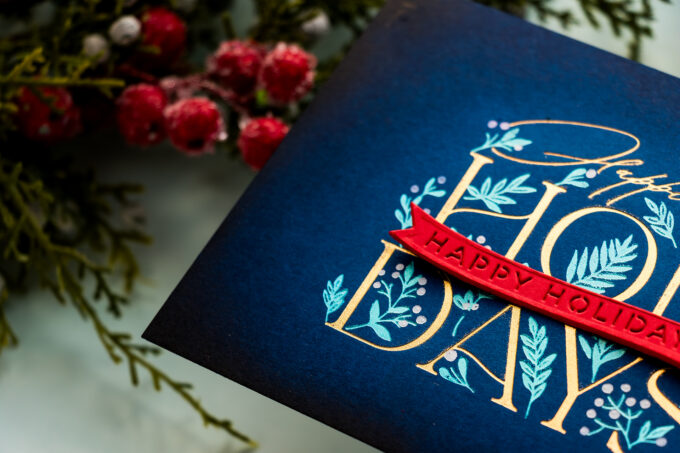 Spellbinders | Foiling the Happiest Holidays BetterPress Registration Set – A Step-by-Step Tutorial. Video