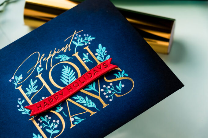 Spellbinders | Foiling the Happiest Holidays BetterPress Registration Set – A Step-by-Step Tutorial. Video