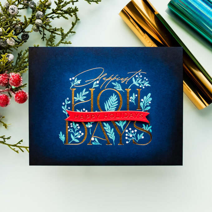Spellbinders | Foiling the Happiest Holidays BetterPress Registration Set – A Step-by-Step Tutorial. Video