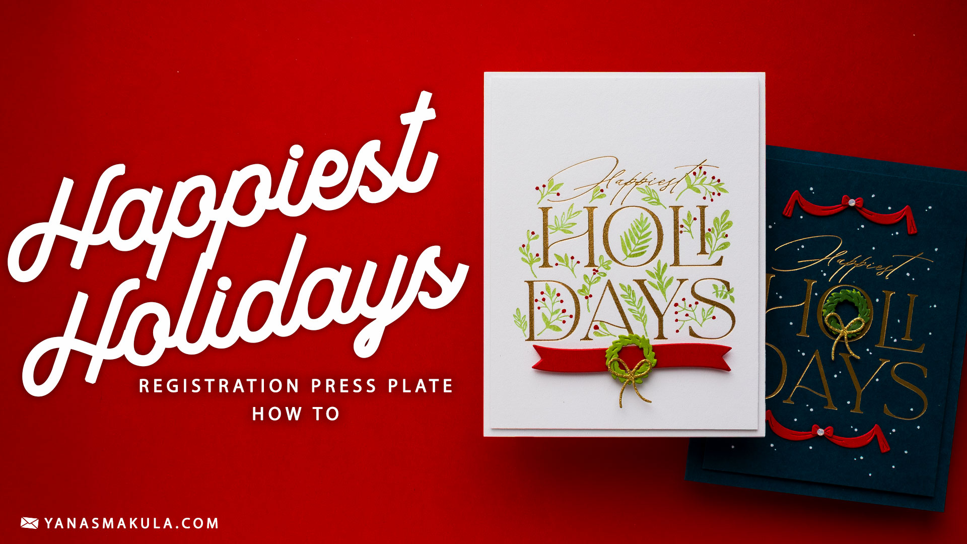 How To Use Happiest Holidays BetterPress Registration Set from the
