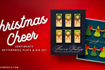How To Use Christmas Cheer Sentiments BetterPress Plates & Dies in the City Holiday Collection | Video