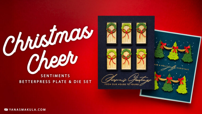 How To Use Christmas Cheer Sentiments BetterPress Plates & Dies in the City Holiday Collection | Video