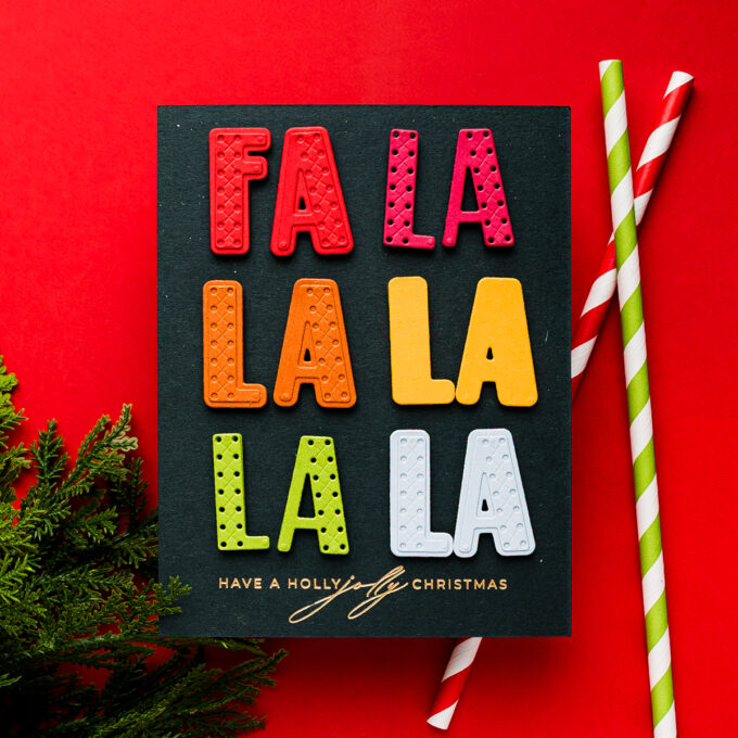 SPOILERS! Spellbinders | 12 Days of Stitch Advent Calendar — Day 7: “Fa La La La"