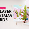 Altenew | One Layer Cards with Altenew’s Abstract Village. Video | 40% Off Stencil Mat!