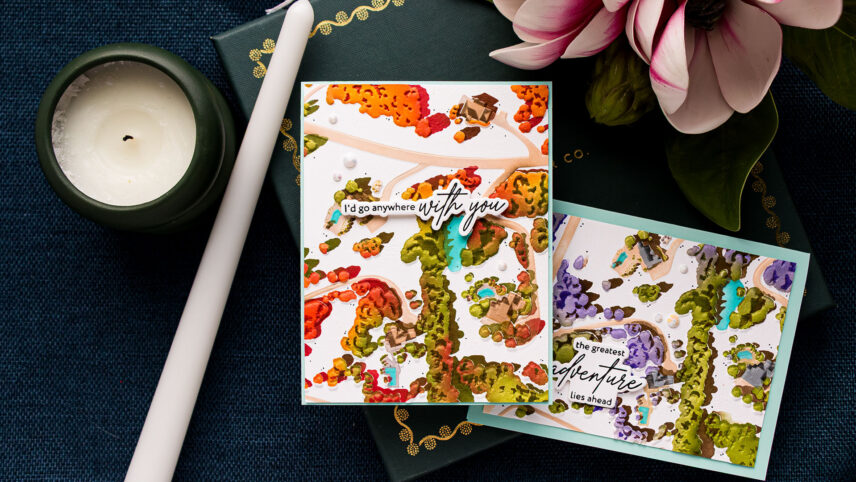 Map-View Ink Blending with Altenew Floral Odyssey (4 Cards + Tips!)