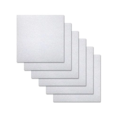 Simon Says Stamp 6 Sheets Glitter Cardstock White 6x6