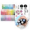 Altenew Mini Blending Brush Label Set - All Crisp Dye Ink Colors (2 Sheets)