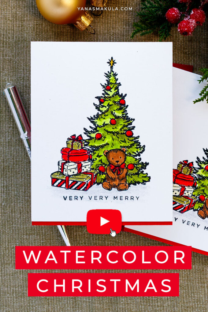 Simon Says Stamp | Easy One-Layer Watercolor Christmas Cards. Video