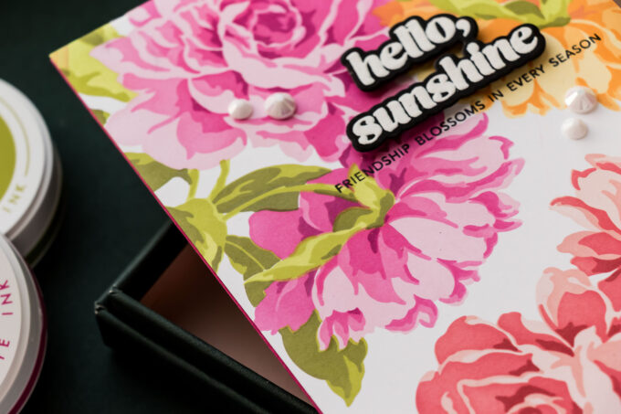Stamping on a Grand Scale: How to Create Large Floral Backgrounds with Layering Stencils + Special Offer