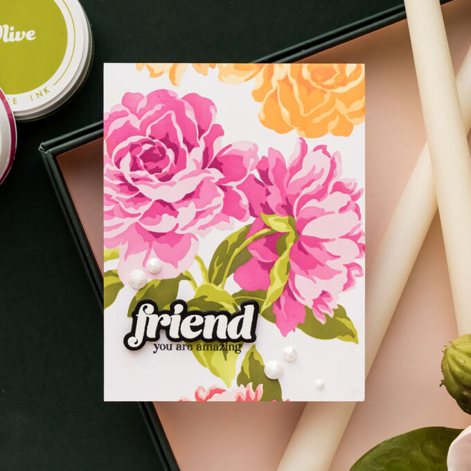 Stamping on a Grand Scale: How to Create Large Floral Backgrounds with Layering Stencils + Special Offer