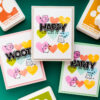Simon Says Stamp | Mass-produced Birthday Cards With A Rainbow Heart Background. Video