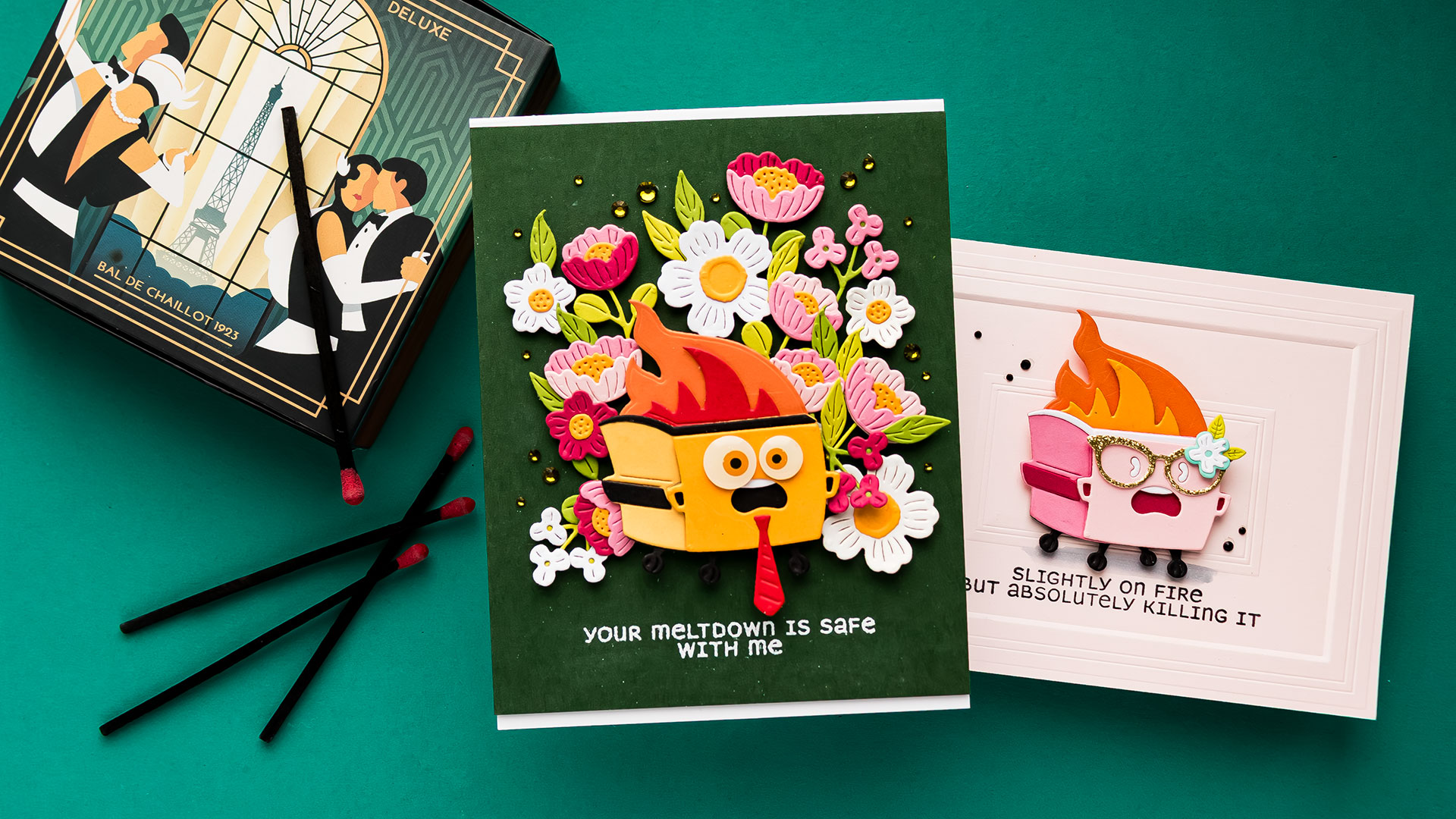 Spellbinders Dumpster Fire Cards. Video | Yana Smakula