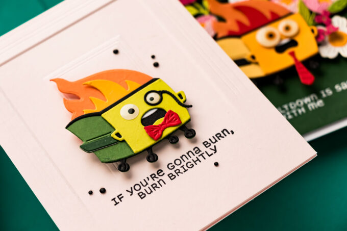 Spellbinders Dumpster Fire Cards. Video