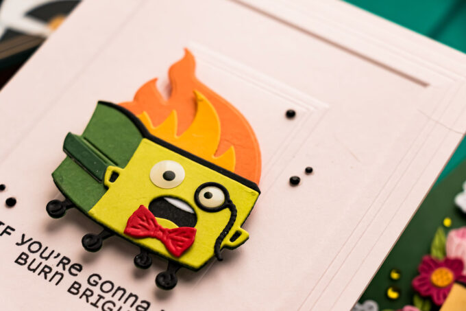 Spellbinders Dumpster Fire Cards. Video