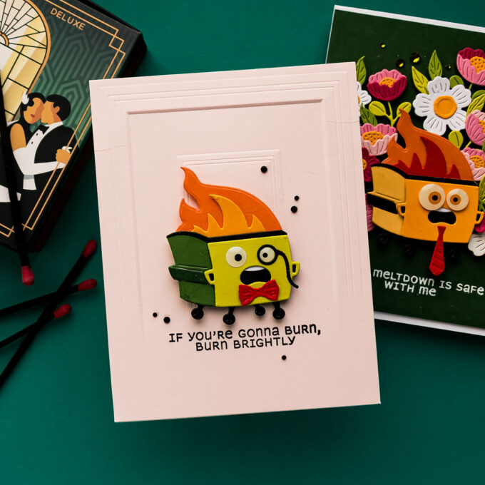 Spellbinders Dumpster Fire Cards. Video