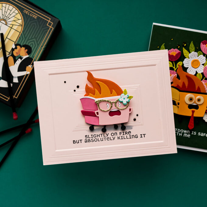 Spellbinders Dumpster Fire Cards. Video