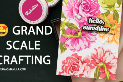 Stamping on a Grand Scale: How to Create Large Floral Backgrounds with Layering Stencils + Special Offer