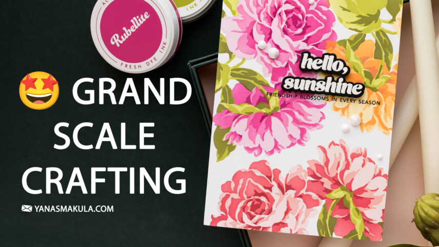 Stamping on a Grand Scale: How to Create Large Floral Backgrounds with Layering Stencils + Special Offer