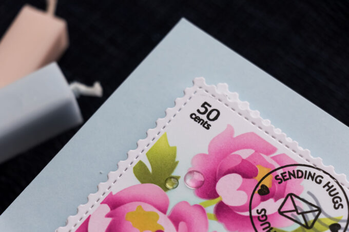 Ink Blended Postage Collage Cards Featuring Waffle Flower Peony & Meow Stencils. Video