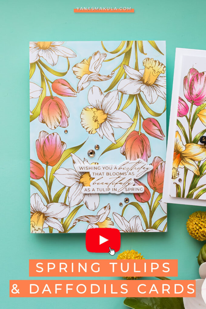 How To Use Tulips and Daffodils BetterPress Plate and Stencil Bundle from Yana’s Tulips Collection