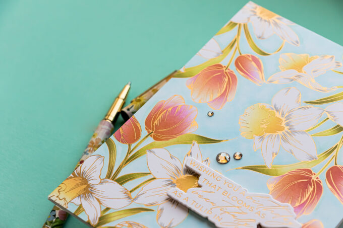 How To Use Tulips and Daffodils BetterPress Plate and Stencil Bundle from Yana’s Tulips Collection