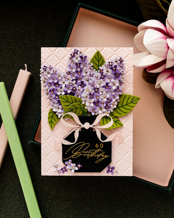 Layered Lilac Birthday Card for a Special Milestone. Video