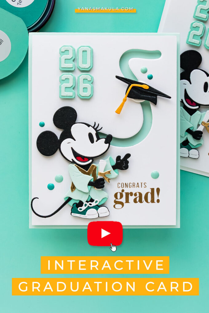 Interactive Graduation Card with Spinning Cap. Video