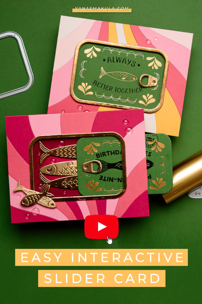 Hero Arts | Interactive Sardine Tin Slider Card. Video