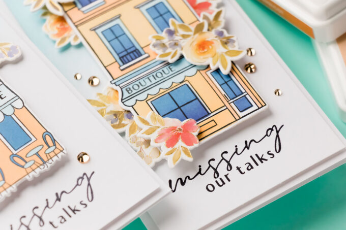 PinkFresh Studio | Mini Slimline Cards with Pinkfresh Studio Darling District. Video