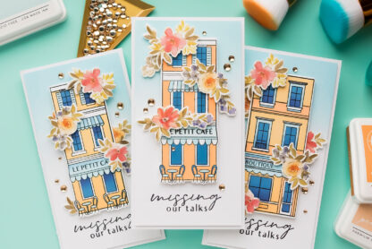 PinkFresh Studio | Mini Slimline Cards with Pinkfresh Studio Darling District. Video