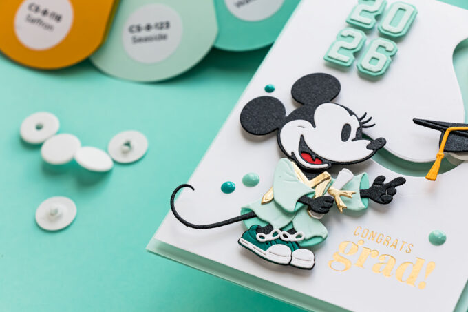 Interactive Graduation Card with Spinning Cap. Video