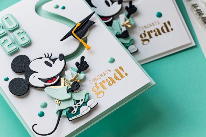 Interactive Graduation Card with Spinning Cap. Video