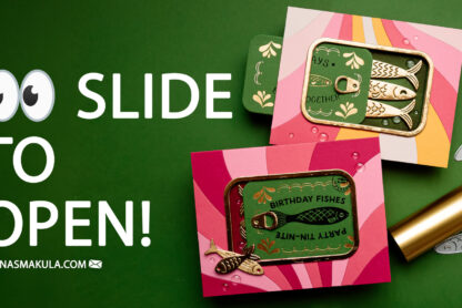 Hero Arts | Interactive Sardine Tin Slider Card. Video