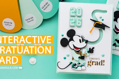 Interactive Graduation Card with Spinning Cap. Video