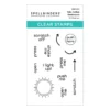 Spellbinders Take Action Sentiments Clear Stamp Set