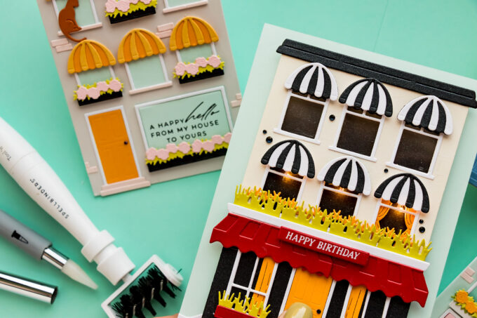 Interactive Light Up Card Tutorial with Glowing Holiday City Windows. Video