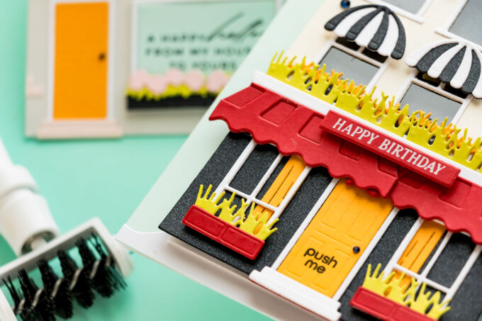 Interactive Light Up Card Tutorial with Glowing Holiday City Windows. Video