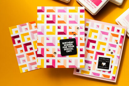 Simon Says Stamp | Receding Squares Ink Blended Card. Video