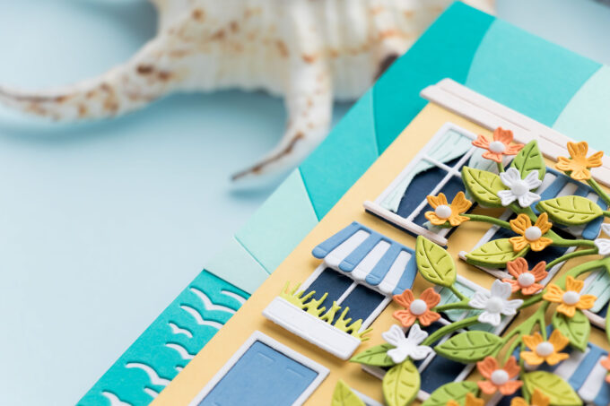 Spellbinders | Rectangular Window House Card with Curtains and Colorful Background. Video