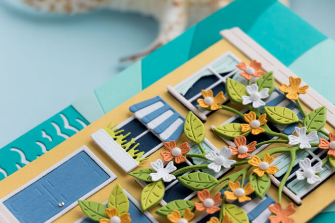 Spellbinders | Rectangular Window House Card with Curtains and Colorful Background. Video